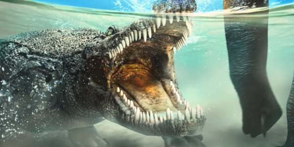 A two legged crocodile with a beak just emerged from a New Mexico ranch